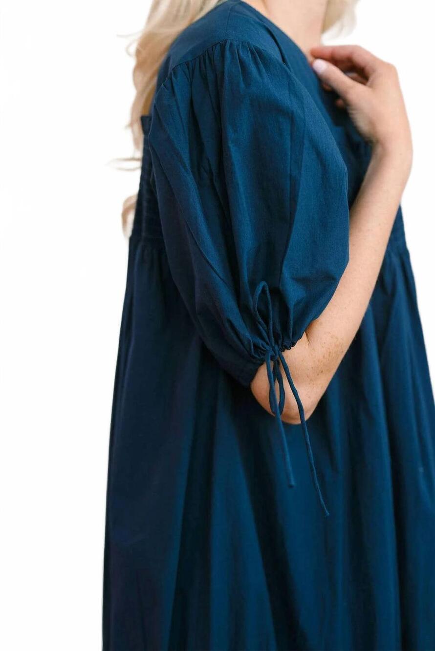 NEW SUNSHINE TIENDA katrin mini dress in navy